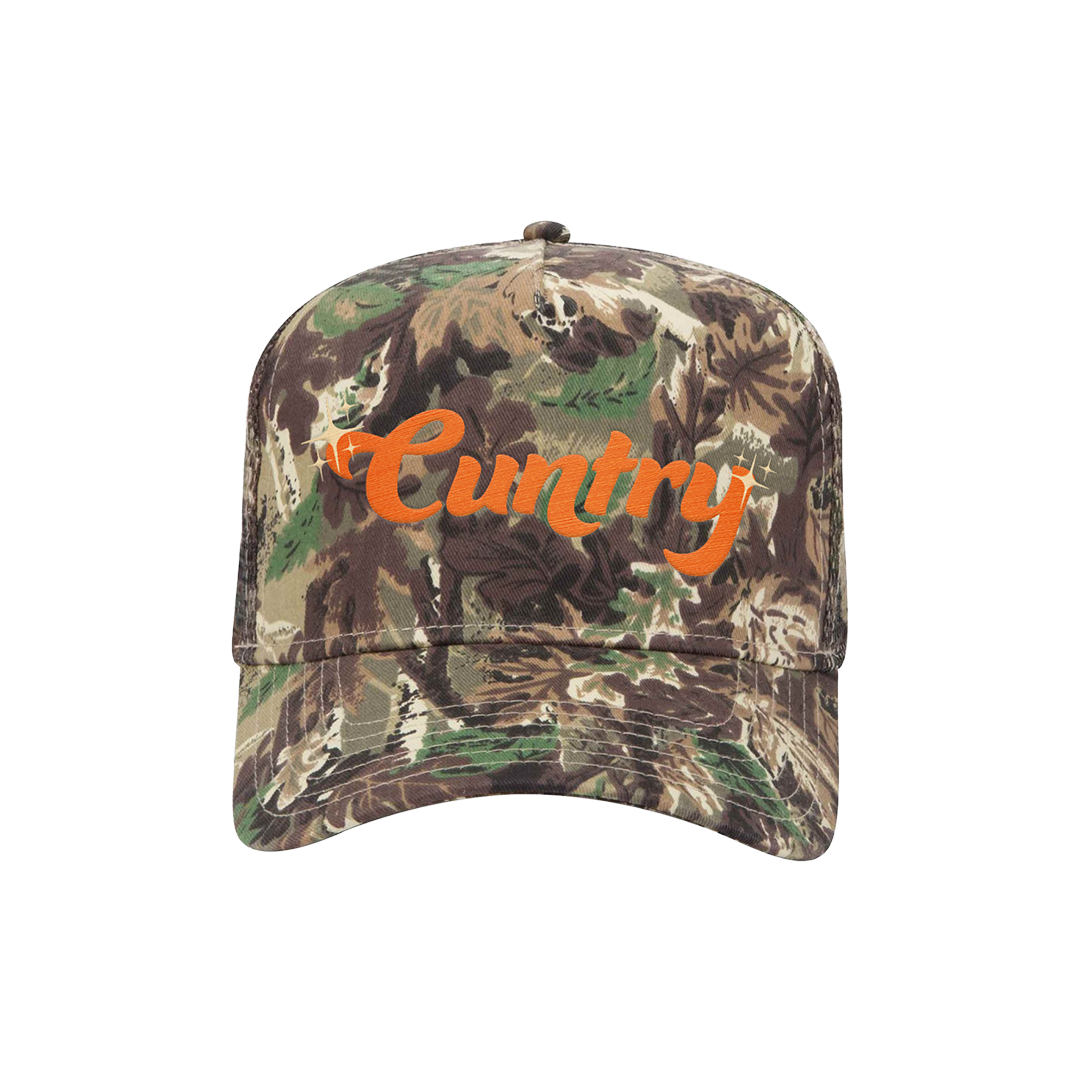 cuntry trucker hat - orange