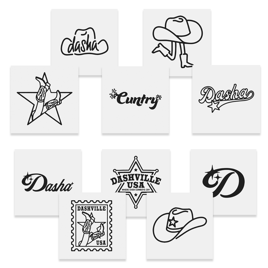 temporary tattoo pack