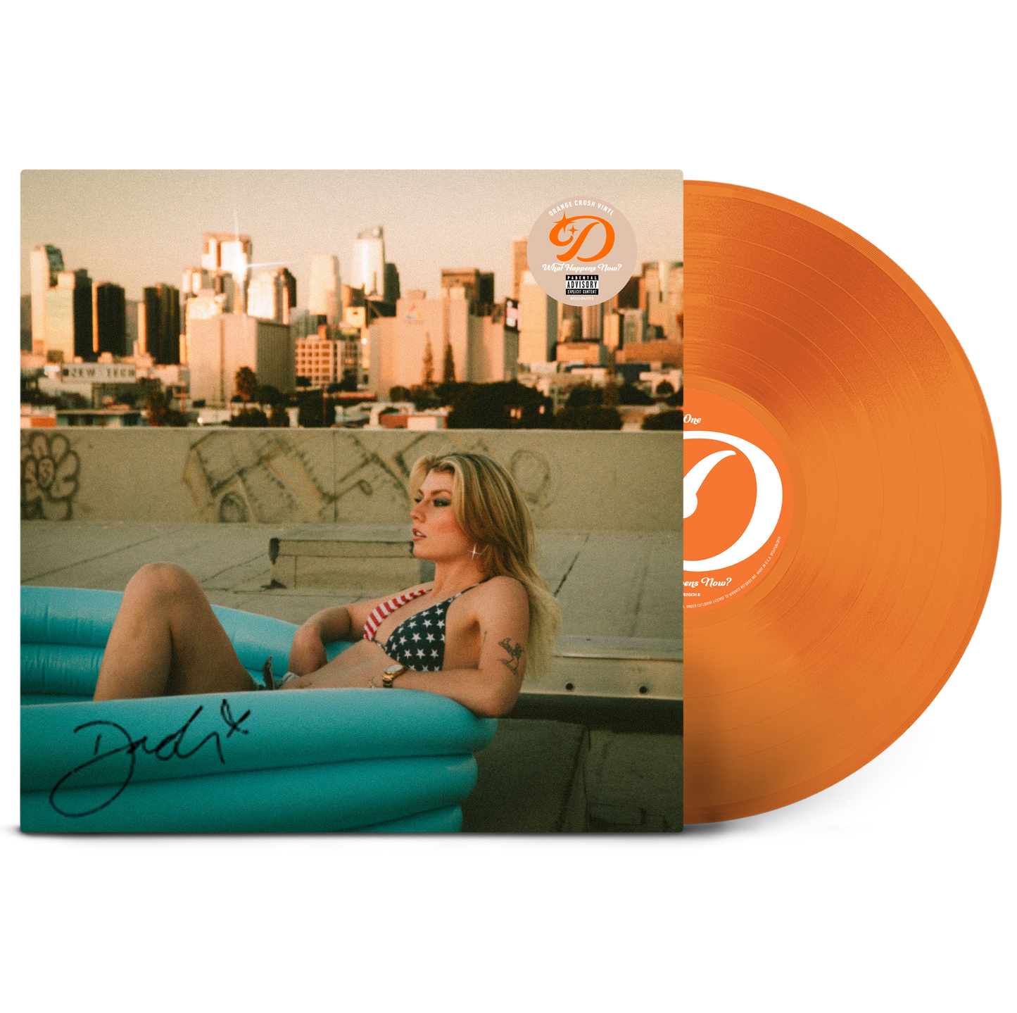What Happens Now? - Signed Orange Crush Vinyl