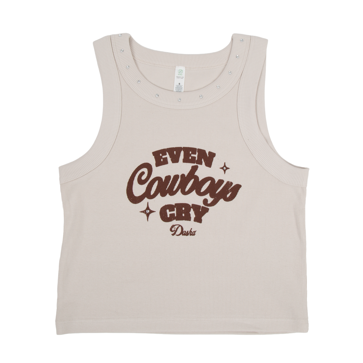 bedazzled cowboy crop tank