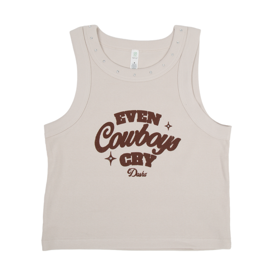 bedazzled cowboy crop tank