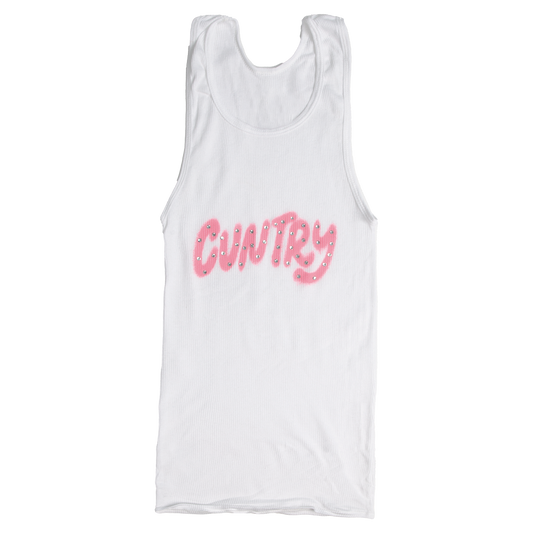 bedazzled cuntry tank
